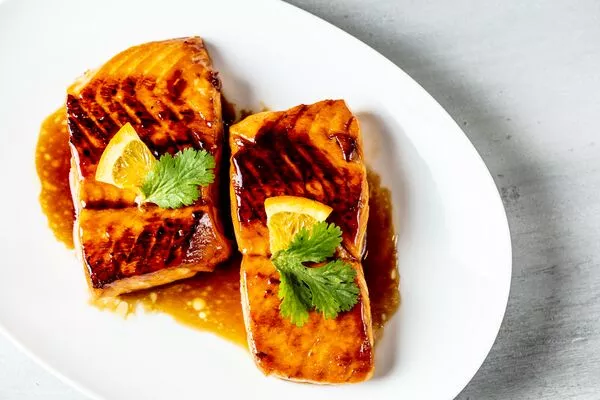 Salmon with Orange and Ginger Glaze