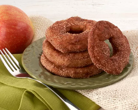 Cinnamon Sugar Apple Fritter Rings