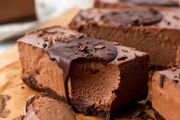 Vegan Gluten Free Chocolate Mousse Bars