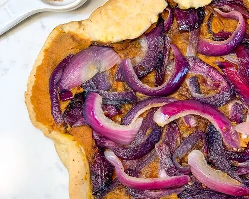Pumpkin, Caramelized Onion, and Sage Galette